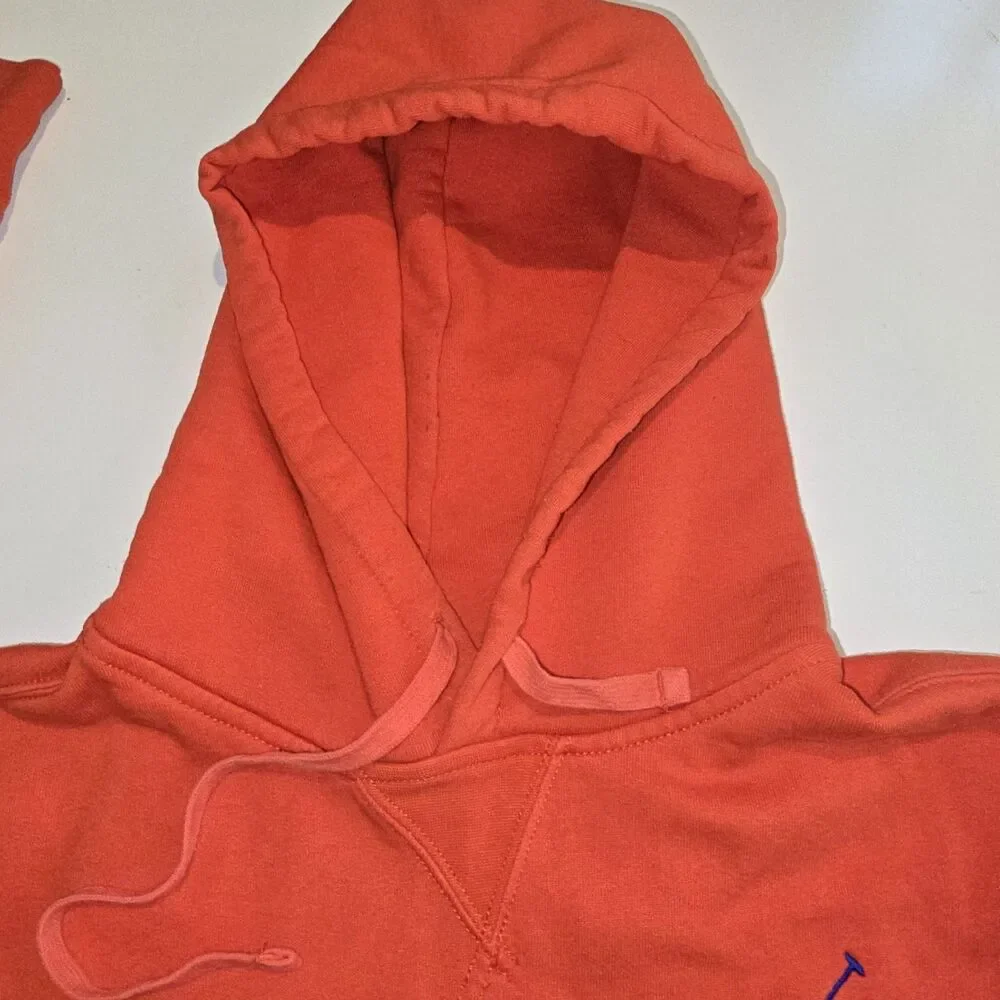 Polo Ralph Lauren Hoodie Mens Medium Red Fleece Big Pony Pullover